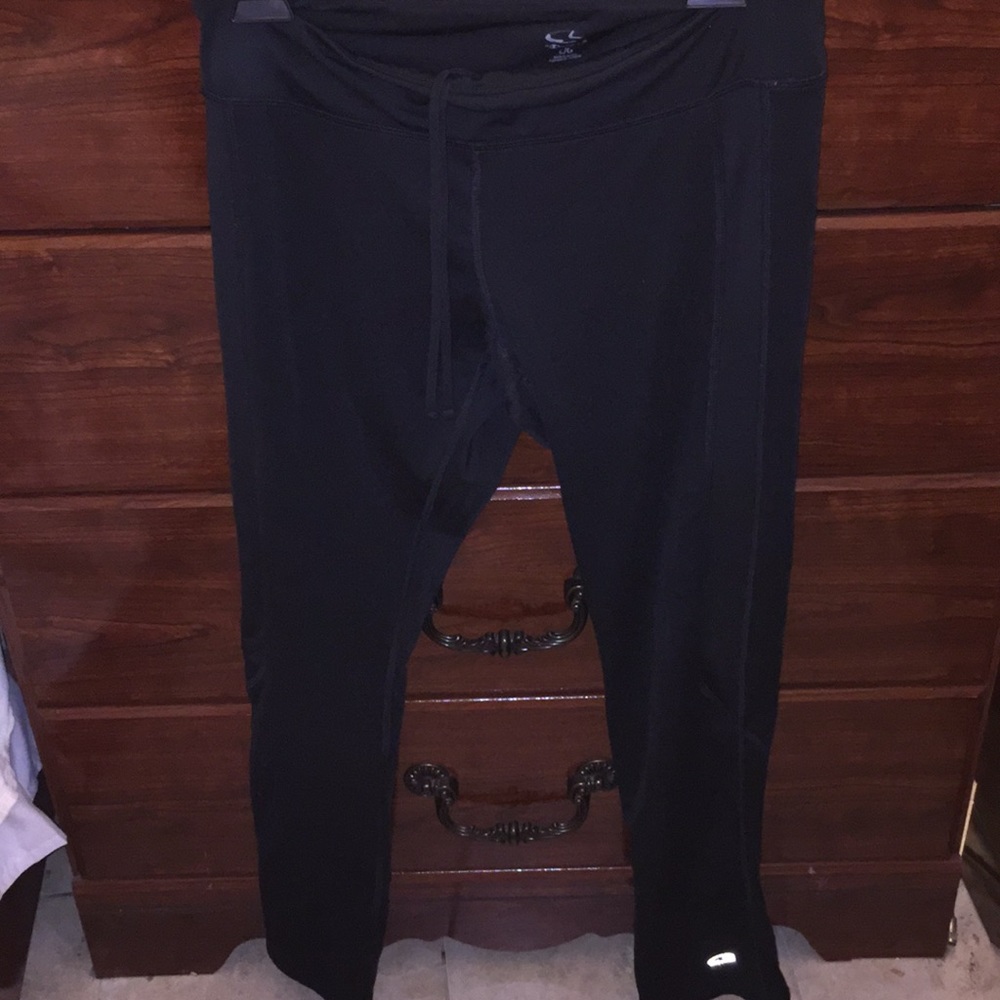 Slim black champion yoga pants.